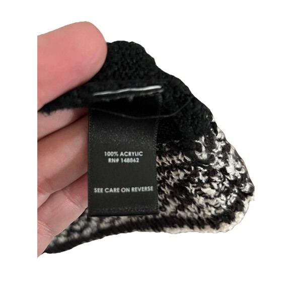 Torrid Black Cardigan Size 3 White Geo Border Open Front - Picture 7 of 7